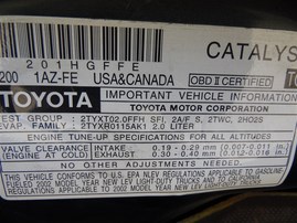 2002 Toyota Rav4 Green 2.0L AT 4WD #Z24675